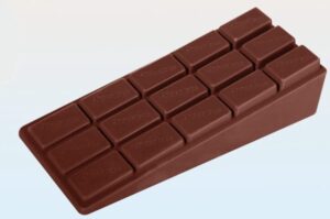 Rubberen deurstopper chocoladereep