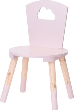 Set van 2 kinderstoeltjes roze voor aan een kleine kindertafel - kinderstoel - set van 2 - bijpassende tafel ook te verkrijgen bij ons (B.E.A.U.) - houten stoeltjes voor kinderen