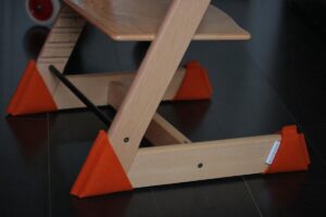 Sokkoo's Vloerbeschermers voor de kinderstoel, kleur Hip Oranje