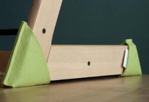 Sokkoo's Vloerbeschermers voor de kinderstoel kleur kikker groen