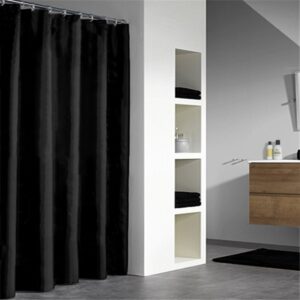 Spirella Primo Douchegordijn Textiel - 180x200 cm - Black