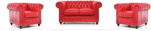 The Chesterfield Brand Brighton - 2+1+1 zits - Rood