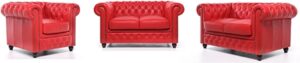 The Chesterfield Brand Brighton - 2+2+1 zits - Rood