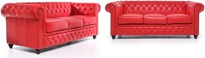 The Chesterfield Brand Brighton -3+3 zits - Rood