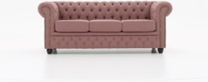 The Chesterfield Brand - Stof - 3-zitsbank Pitch Oud Roze