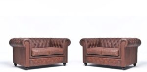 The Chesterfield Brand Vintage - 2+2 zits - Vintage Bruin