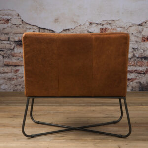Tower Living fauteuil 'Rodeo' Leder, kleur Danza Rust