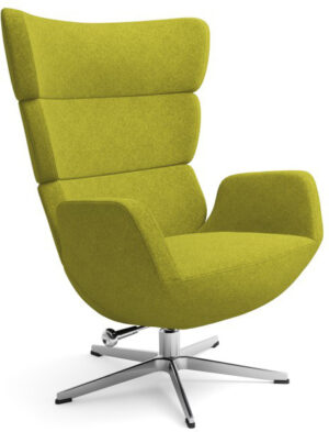 Turtle fauteuil - stof Facet yellow