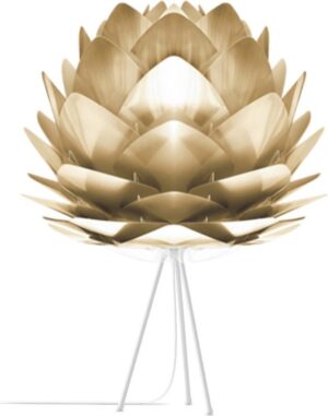 Umage Silvia tafellamp goud - Medium Ø 50 cm + Tripod wit