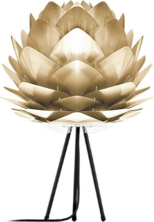 Umage Silvia tafellamp goud - Medium Ø 50 cm + Tripod zwart