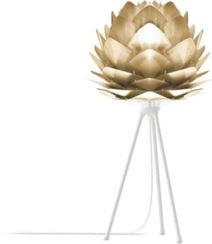 Umage Silvia tafellamp goud - Mini Ø 32 cm + Tripod wit