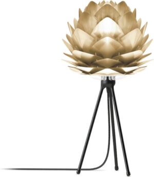 Umage Silvia tafellamp goud - Mini Ø 32 cm + Tripod zwart