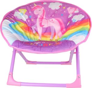 Unicorn Kinderstoel Moonchair 53 X 42 X 45 Cm Roze/paars