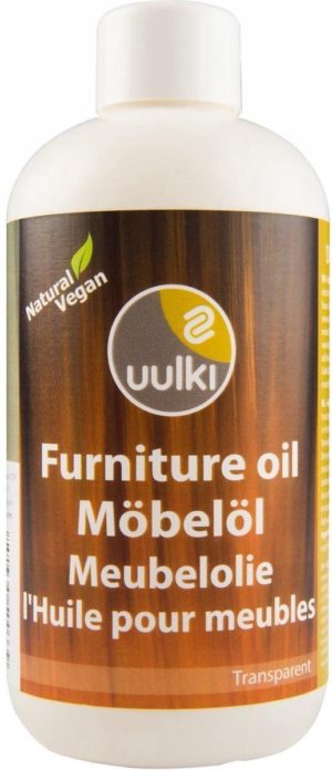 Uulki Meubelolie Onderhoudsolie - 100% Natuurlijke en Plantaardige Houtolie voor Houten Meubels in Huis (kleurloos, 250ml) - Meubelonderhoud