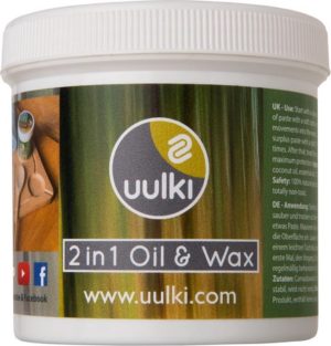 Uulki Pure Snijplank Wax - 100% Natuurlijke en Plantaardige Houtolie & Houtwax 2-in-1 voor Houten Snijplanken, Hakblok, Keukenhulpen (Kooklepel, Spatel, Deegroller, ...) - in Europa geproduceerd (250 ml)