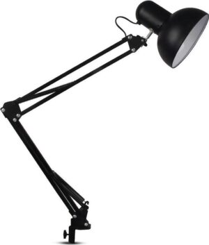 V-tac VT-7513 Bureaulamp - Tafellamp met verstelbare arm - zwart - E27