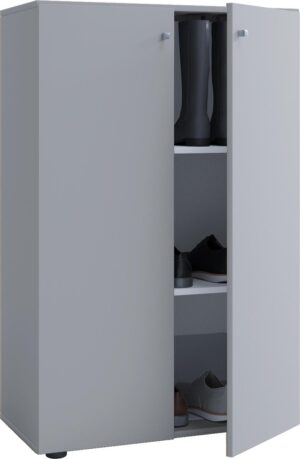 Vandol Lonal Mini Opberg-/Kledingkast - 110 cm - 3 opbergvakken - Grijs - Geschikt voor kinderen