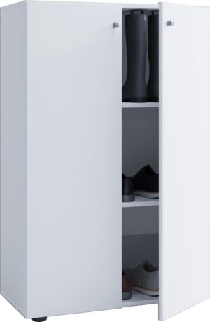 Vandol Lonal Mini Opberg-/Kledingkast - 110 cm - 3 opbergvakken - Wit - Geschikt voor kinderen
