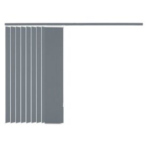 Verticale jaloezie grijs stof 120x180 cm