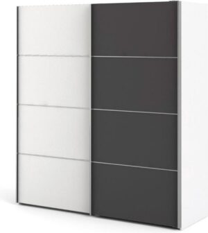 Veto kledingkast A 2 deurs H201 cm x B182 cm wit, grijs.