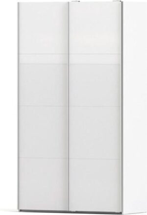Veto kledingkast A 2 deurs H220 cm x B122 cm wit, wit hoogglans.