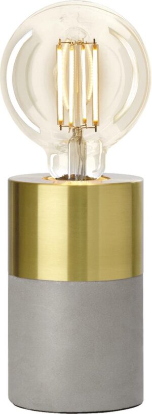 Villeroy & Boch - 96621 - Tafellamp 'Athen T' - Beton/goud - H 14 cm, Ø 8 cm