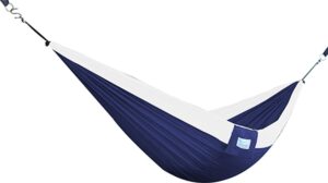 Vivere Parachute Hangmat - Double - Navy / Wit