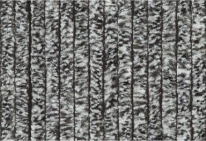 Vliegengordijn Kattenstaart - 240x100 cm - zwart/wit