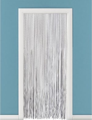 Vliegengordijn/deurgordijn PVC cortina doorzichtig/Zwart/Grijs - 90 x 220 cm - Insectenwerende vliegengordijnen