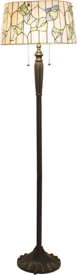 Vloerlamp Tiffany ø 45*153 cm E27/max 2*60W Multi | 5LL-5944 | Clayre & Eef