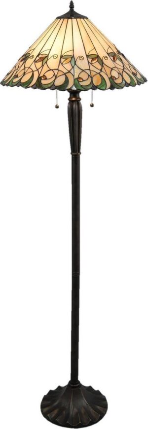 Vloerlamp Tiffany ø 52*160 cm E27/max 1*60W Multi | 5LL-5205 | Clayre & Eef