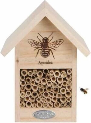 Vurenhouten bijenhotel 23 cm - Hotel/huisje voor insecten - Bijenhuis/wespenhotel