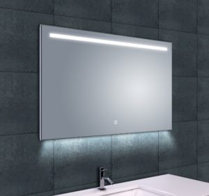 Wiesbaden Ambi one spiegel 100x60 cm met horizontale directe & indirecte LED verlichting & verwarming