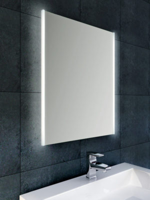 Wiesbaden Duo spiegel 50x70 cm met verticale indirecte LED verlichting & verwarming