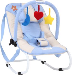 Wipstoeltje - kinderstoel - babyschommelstoeltje - baby blauw