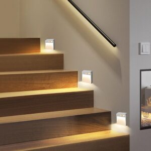 WiseGoods - Premium Motion Trapverlichting - LED Indoor Wandlamp - PIR Motion Sensor Licht - Batterij - Night Lamp - Kast Lamp