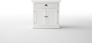 Wit klein dressoir met lade | 90 x 50 x 85 cm