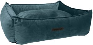 Wooff Hondenmand Cocoon Velours - L - Petrol - 70 x 90
