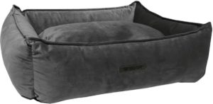 Wooff Mand Cocoon Velours - Donkergrijs - Hondenmand - 90 x 70 x 22 cm - Large