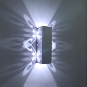YWXLight 3W aluminium kandelaar decoratie lamp LED Wall licht AC 110-240V (koel wit)