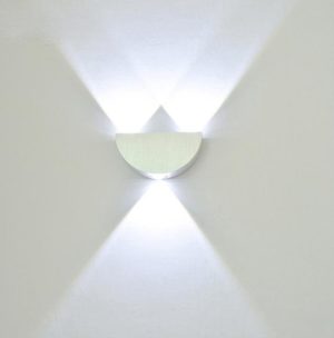 YWXLight 3W woonkamer slaapkamer gang Conservatory LED muur kandelaar armatuur lamp (koel wit)