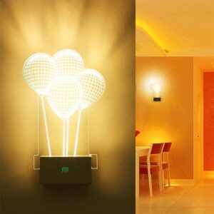 YWXLight 8W Creative slaapkamer bed lamp acryl badkamer woonkamer LED wandlampen (warm wit)