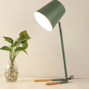 YWXLight LED Eye-zorgzame tafellamp moderne creatieve minimalistische slaapkamer bed lamp student studie tafellamp (groen)