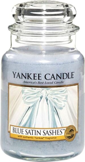 Yankee Candle Large Jar Geurkaars - Blue Satin Sashes