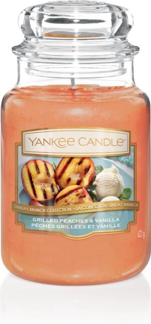 Yankee Candle Large Jar Geurkaars - Grilled Peaches & Vanille