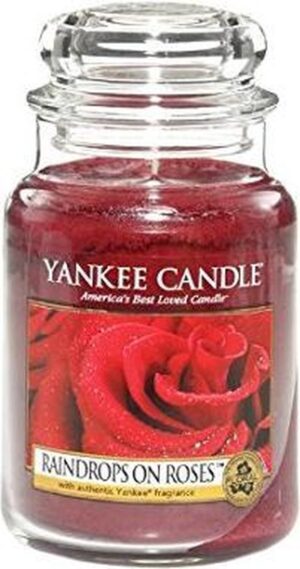 Yankee Candle Large Jar Geurkaars - Raindrops on Roses