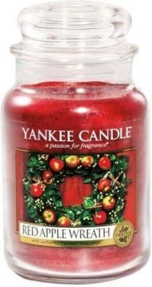 Yankee Candle Large Jar Geurkaars - Red Apple Wreath