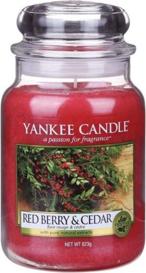 Yankee Candle Large Jar Geurkaars - Red Berry & Cedar