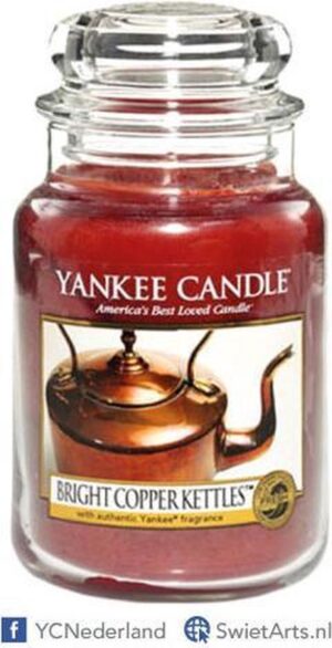 Yankee Candle Medium Jar Geurkaars - Bright Copper Kettles