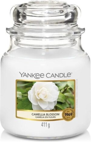 Yankee Candle Medium Jar Geurkaars - Camelia Blossom
